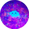 Falling Stars Handmade Scented Cloud Slime UV GLOW 4oz -