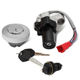 Aspaton Ignition Switch Fuel Cap Seat Lock Keys Compatible with XVS650 XVS1100 XVS400 XVS125 XVS250 Drag Star V-Star 650 1100 4TR-82501-00 4TR-82501-01 4TR-82021-00