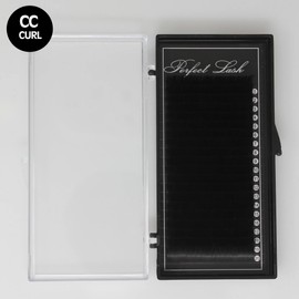 Lashmond Perfect Lash - CC Curl Black Individual Eyelash Extensions for Salon Use, 20 Lines, Thickness 0.15/0.20/0.25 mm, Length 6 mm - 17 mm (0.15 mm, 10 mm)