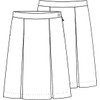 Classroom School Uniforms Girls' Big Kick Pleat Skirt, Khaki, 10.0
