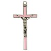 CatholicStore Children's Wall Crucifix with Pink Epoxy, 5" Tall mcv-73-35