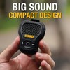 DEWALT Wearable Bluetooth Speaker [Onyx Edition - Black] Clip-On Wireless