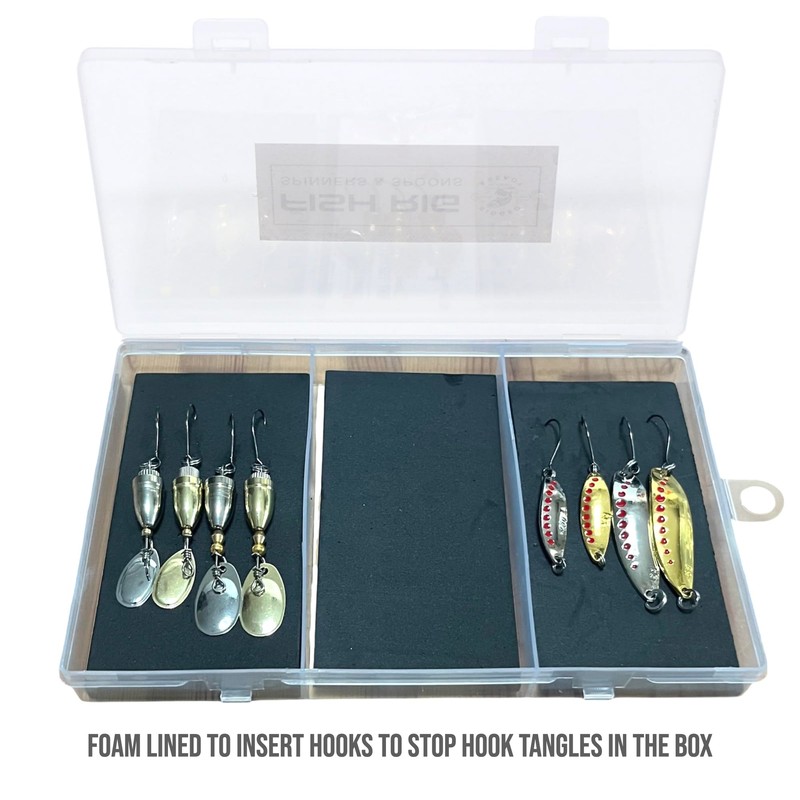 Fish Rig Small Premium Spinners and Spoons - 8pcs Barbless