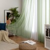 MIULEE Sheer Voile Curtain with Eyelets, Transparent Look, Window Curtain