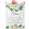 BFSYRR Mothers Day Blanket, 51.18INCH*59.05INCH Soft Fluffy Polyester Blanket, White,