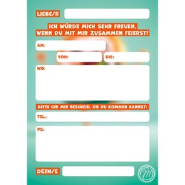 Moosthaler Einladungskarten Kindergeburtstag Mädchen - Sushi Party – 12 lustige Karten für Deinen Geburtstag – fröhliches Maki Sushi-Motiv – witzige Einladungskarten für Jungen & Mädchen