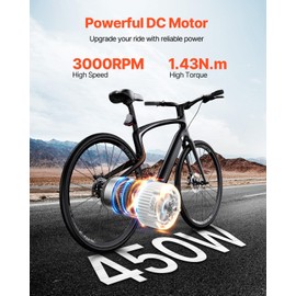 Happybuy 36V Electric Brushed DC Motor Kit - 450W 3000rpm with Advanced Controller and Throttle for Go Karts, E-Bikes, Motorcycles, Scooters