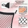 SKJJM Rete per Casco Moto, 2 Pezzi Rete Bagagli per