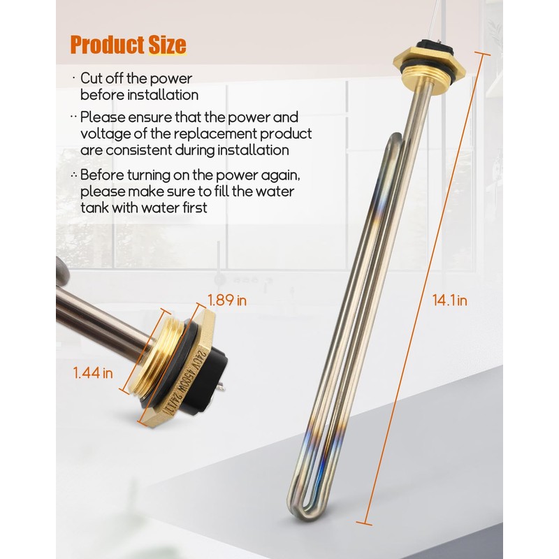 Water Heater Element Replacement Fit for Rheem Marathon, Replace SP213670,