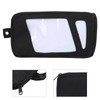 10in Black Surfboard Surfing Fin Storage Bag Durable Canvas Handbag