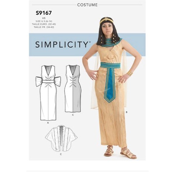 Simplicity SS9167H5 Easy to sew Costumes with Old-School Glamour from