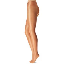 Danskin Women's Shimmery Footed Tights, Toast, B