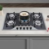 30.3 Inch Gas Cooktop, 5 Burners Built-in Tempered Glass Gas