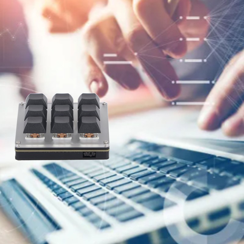 Mechanical Gaming Keyboard 2.4G USB Type C Bluetooth 9 Keys