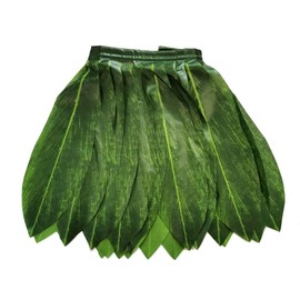 LITTLE FEATHER Hawaiian Ti Leaf Hula Green Skirt Luau Party Accessory (Adult)