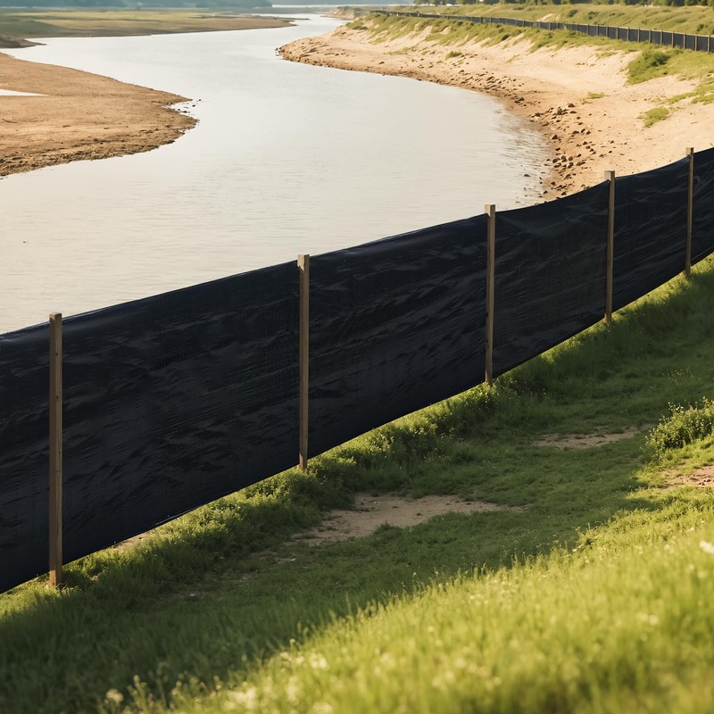 VEVOR Silt Fence Fabric Roll, 3 x 500 ft Erosion