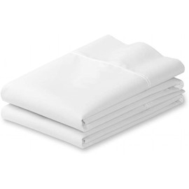 Pacific Linens White King Size Cotton Blend Pillowcases, Hotel Quality Pillow Covers Pack of 2 (King)