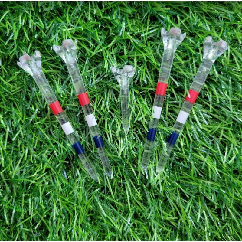 Maxfli Low Resistence Golf Tees Red White Blue 3 1/4''