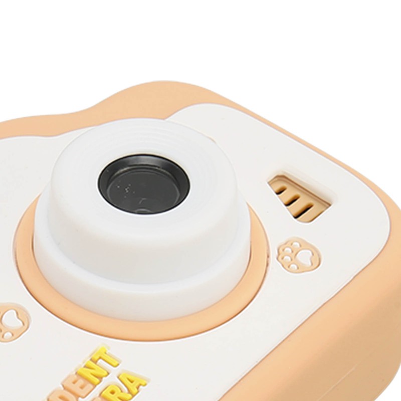 Kids Digital Camera Khaki 40MP HD Dual Camera Children's Cartoon