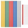 A4 Slide Binders,15PCS 5 Colors Binding Bars Slide Grip,Plastic Spine