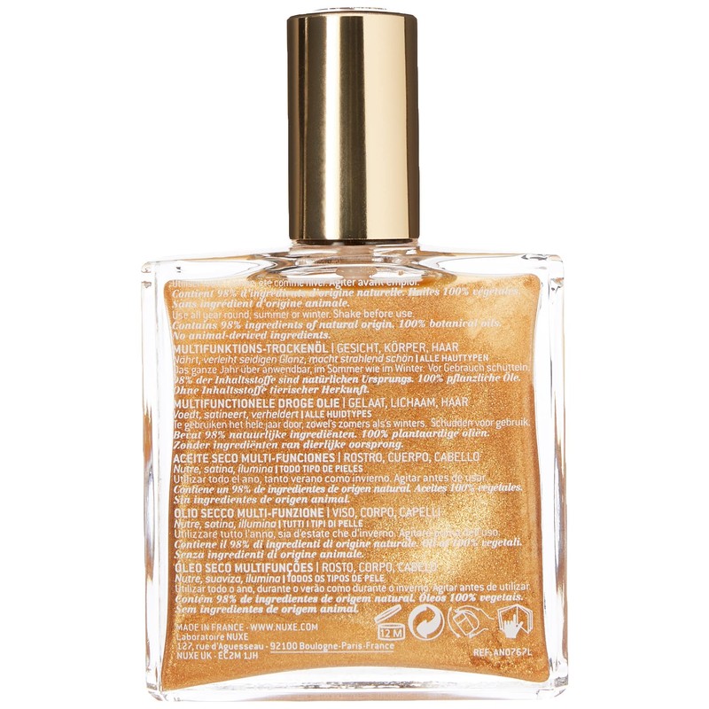 Nuxe Body Oil Huile Prodigieuse Or, 100 ml, Multicolor, (Pack