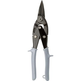kwb Tin Snips, Straight, 250 mm, for Wide Curves, Designed for Short Straight Cuts for Sheet Metal Max. 1.5 mm and Stainless Steel / V2A up to 1 mm