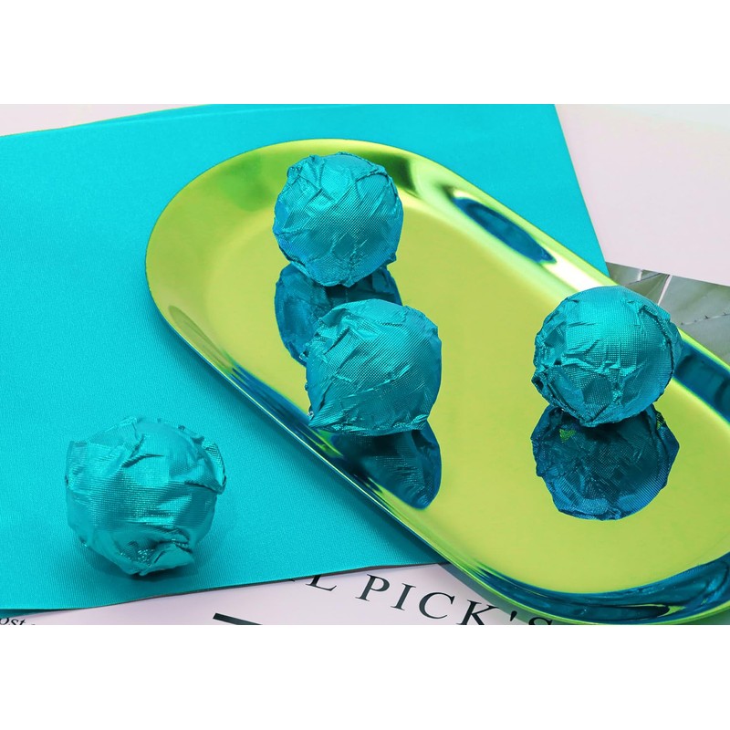 PPhtony Foil Candy Wrapper 100Pcs 6x6 Inch Aluminum Chocolate Bar