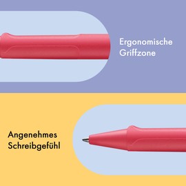Lamy Safari Sunset Ballpoint Pen - Timeless Classic Ballpoint Pen with Ergonomic Grip and Robust ASA Plastic - Includes Large Refill M 16 in Line Width M in Black