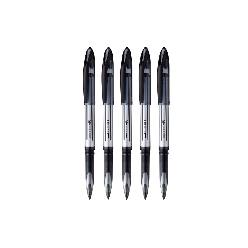 Uni-Ball UBA-188-L Fountain Pen Tip 0.7mm Air Rollerball Pens, Black