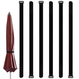 6pcs Patio Umbrella Strap, Adjustable Parasol Straps Nylon Patio Umbrella Tie Strap Replacement Patio Umbrella Secure Straps for Umbrella Garden Yard Beach