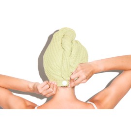 Muitomas Hair Turban Hair Turban Microfiber Hair Towel for Women Sage Green