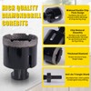 13PCS Diamond Core Drill Bit Set, Diamond Hole Saw Kit