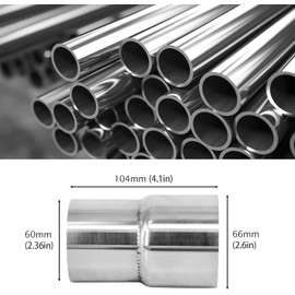 Vechkom 2.5" ID 2.25" ID Exhaust Reducer Adapter 304 Stainless Steel 2.5 Inch to 2.25 Inch 2.5" ID 2.25" ID kit 2PCS