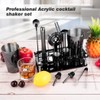 Cocktail Shaker Set, 23-Piece Boston Stainless Steel Bartender Kit with