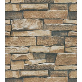 Timeet Brick Peel and Stick Wallpaper Brick Contact Paper Waterproof 17.7"×118.1" Stone Wall Paper Self-Adhesive Backsplash Decorative Wallpaper Wall Covering