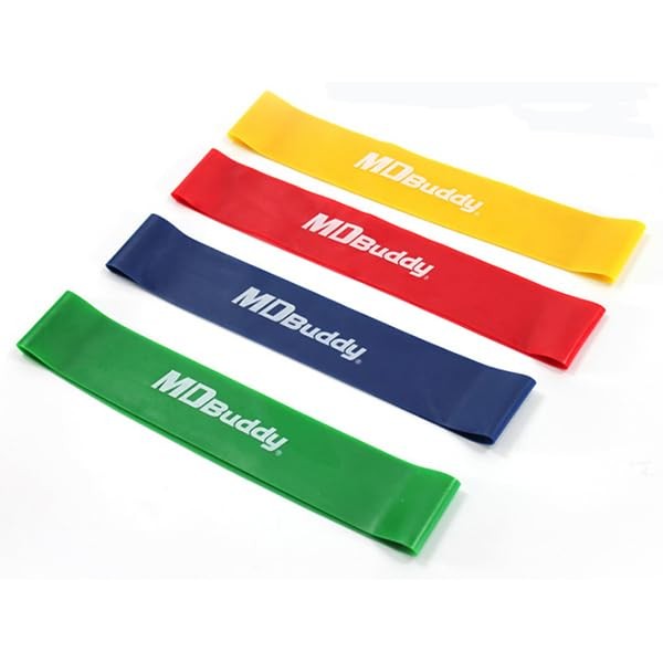 MDBuddy Resistance Bands Kit, 4 Mini Bands