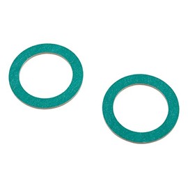 Sanitop-Wingenroth 253338 Gasket Set for Screw Connections and Union Nuts, 2-Piece Set, 27 x 38 x 2 mm, Gasket Assortment, Fibre Seal, Asbestos-Free