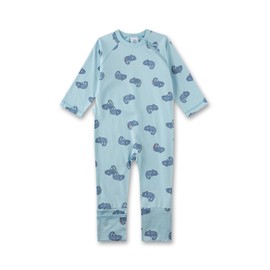 Sanetta Boys Jumpsuit Light Blue | Practical and Comfortable Organic Cotton Romper for Boys. Baby Jumpsuit, blue