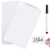 Dry Erase Label Stickers-25Pack 3x5Inch Reusable Whiteboard Sticky Labels with