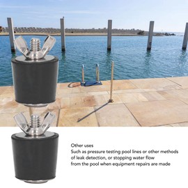 Wnesy Rubber Winter Plug 25mm 2 Pack Swimming Pool Plugs Multifunctional Good Expandability for Swimming Pool