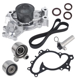 Autoround TKT-024 Engine Timing Belt Kit with Water Pump [3.0L V6] Fit for Toyota Camry 94-01 / Sienna 98-03 / Avalon 95-04 / Solara 99-03, Lexus ES300 94-01 / RX300 99-03