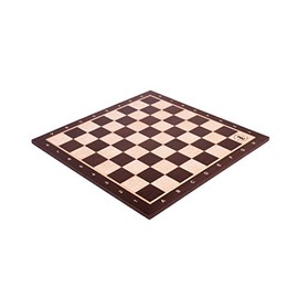 The House of Staunton African Palisander & Maple Wooden Chess Board - 2.25" with Notation & Logo