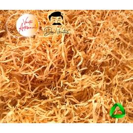 Viruta artesanal decorativa madera natural relleno canastas embalaje compost DON VIRUTAS (100 gr)
