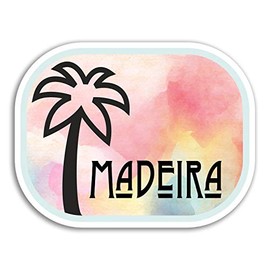 2 x 10cm Madeira Portugal Vinyl Stickers - Travel Sticker Laptop Luggage #18887 (10cm Wide)
