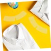 CLISPEED 100Pcs Shirt Collar Stays Durable Plastic Collar Fixers Easy