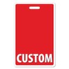 Customizable Full Red ID Vertical Badge Buddy ID Backer Card