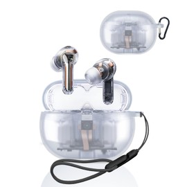 SOUNDPEATS Case Cover for Capsule3 Pro/SOUNDPEATS Capsule3 Pro Plus [NOUKAJU] Wireless Earphones, TPU Protective Case with Strap, Drop Prevention, Scratch-Resistant, Shockproof, Mountable,