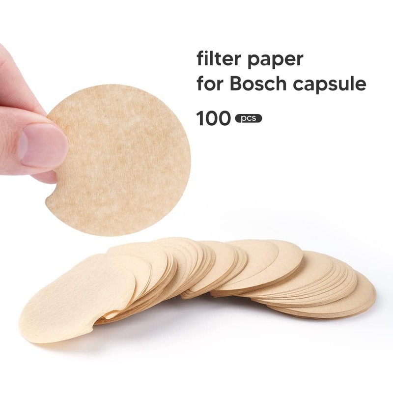 Ocnvlia Disposable Paper Filter for Reusable Coffee Capsule, Protects Against