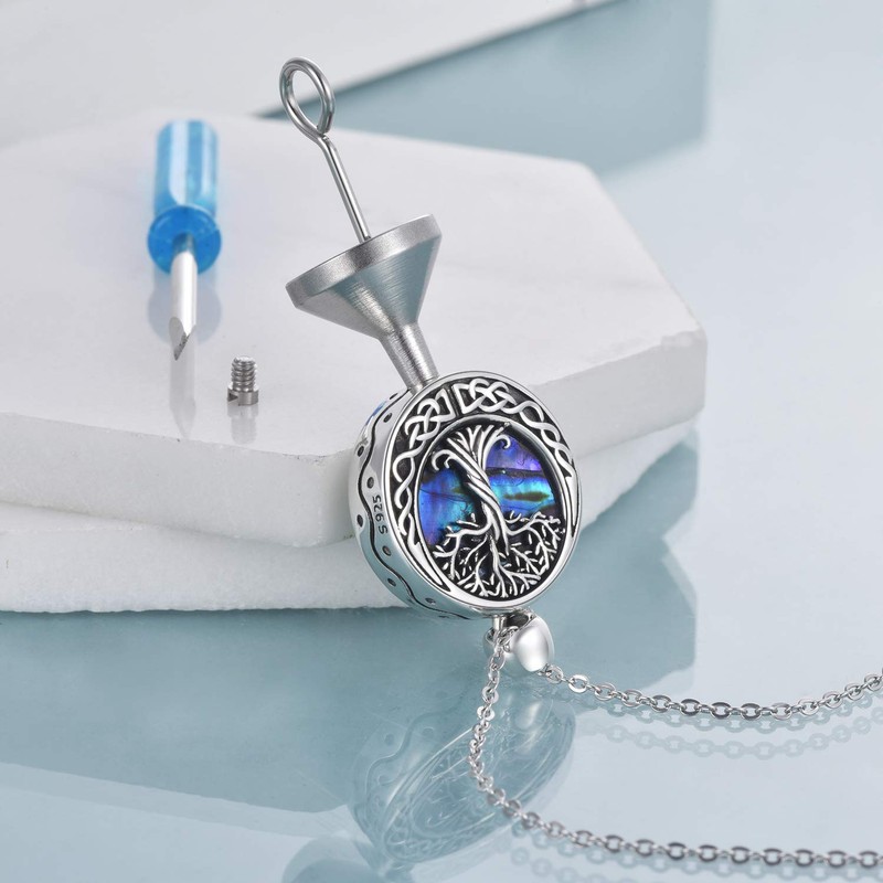 ONEFINITY Tree of Life Urn Necklaces for Ashes Sterling Silver