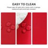DWCN Red Round Tablecloth Wipe Clean Tablecloth Outdoor Table Cloth